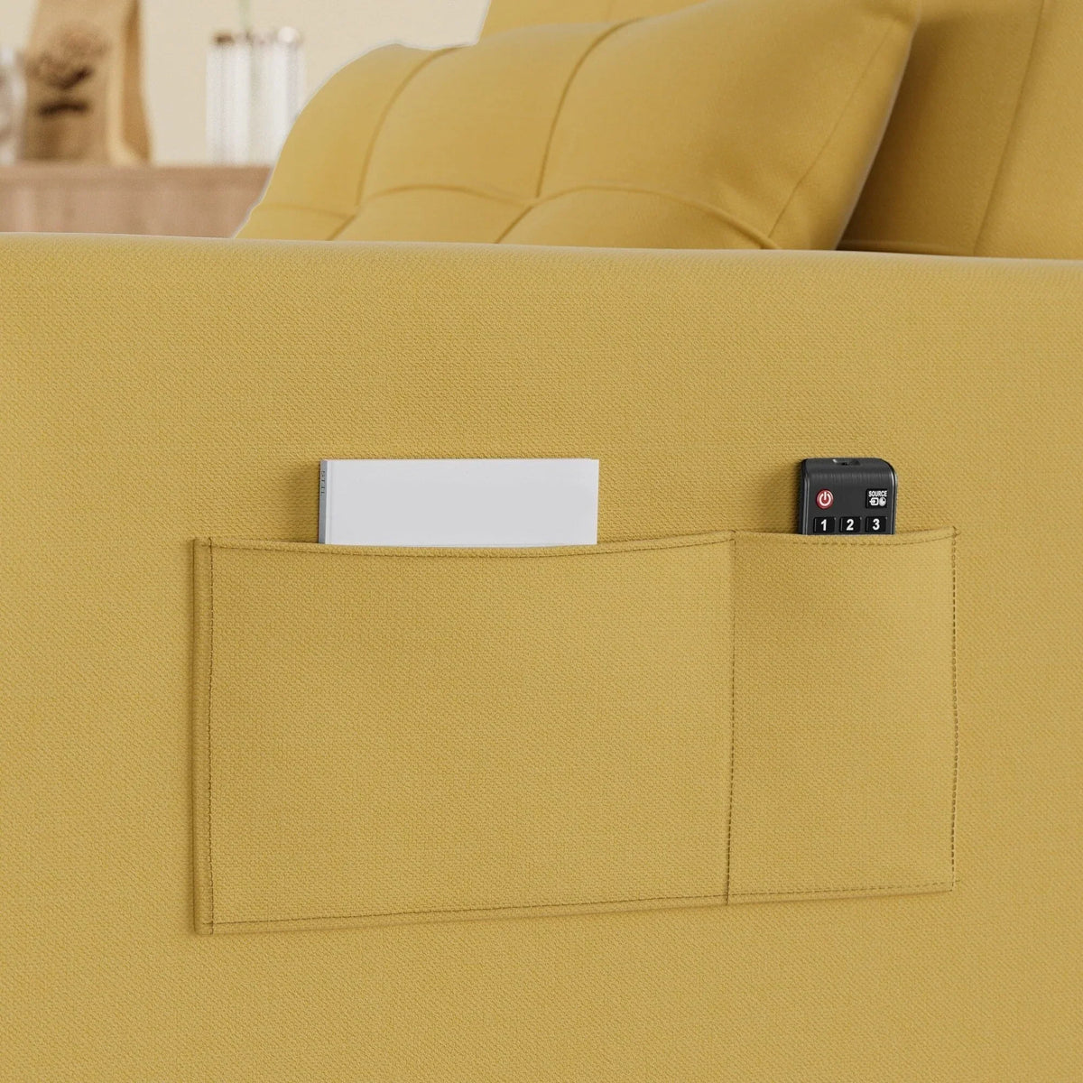 Divano letto trasformabile 3 in 1 con schienale regolabile, poltrona-divano estraibile, letto pieghevole convertibile per soggiorno