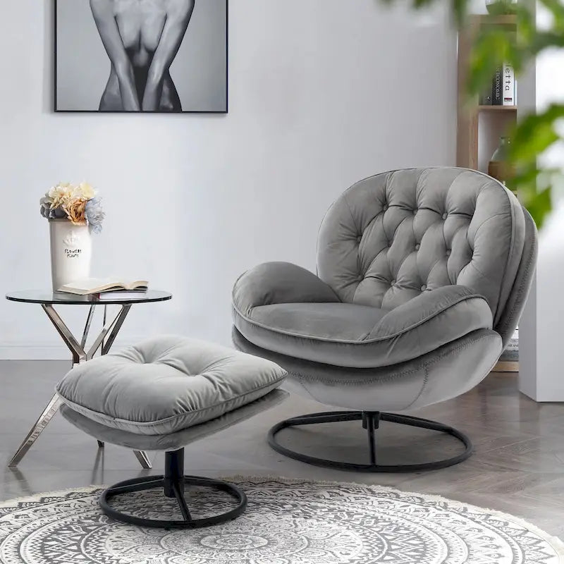 Polstersessel, TV-Sessel, Wohnzimmersessel mit Hocker
