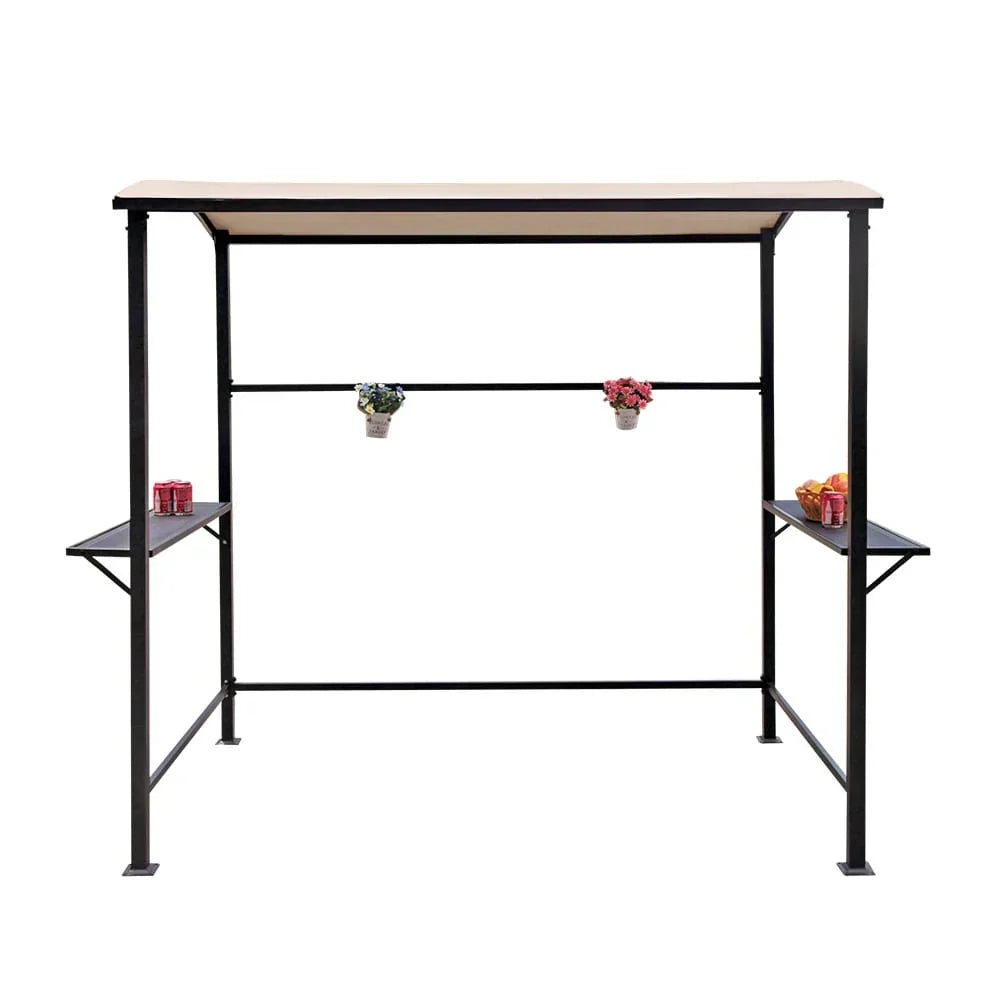 Gazebo da esterno per barbecue con telo, telaio in acciaio, 5 ft. x 8 ft.