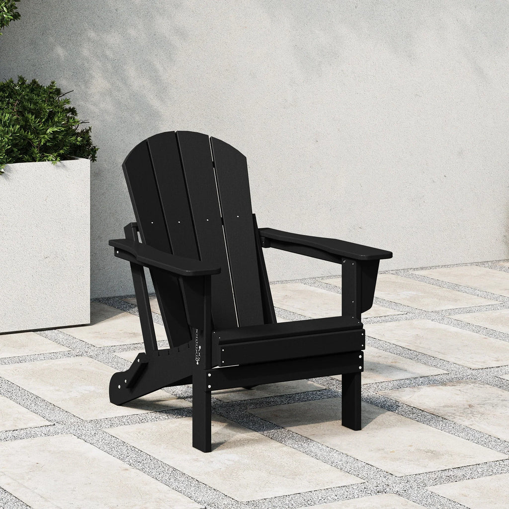 Polytrends Laguna Adirondack-Klappstuhl für die Terrasse, lichtecht und wetterbeständig