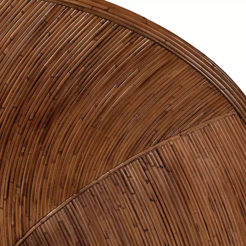 Testiera indipendente Seana in rattan bali & pari, matrimoniale, marrone scuro: senza montaggio, struttura in MDF, pulire le macchie