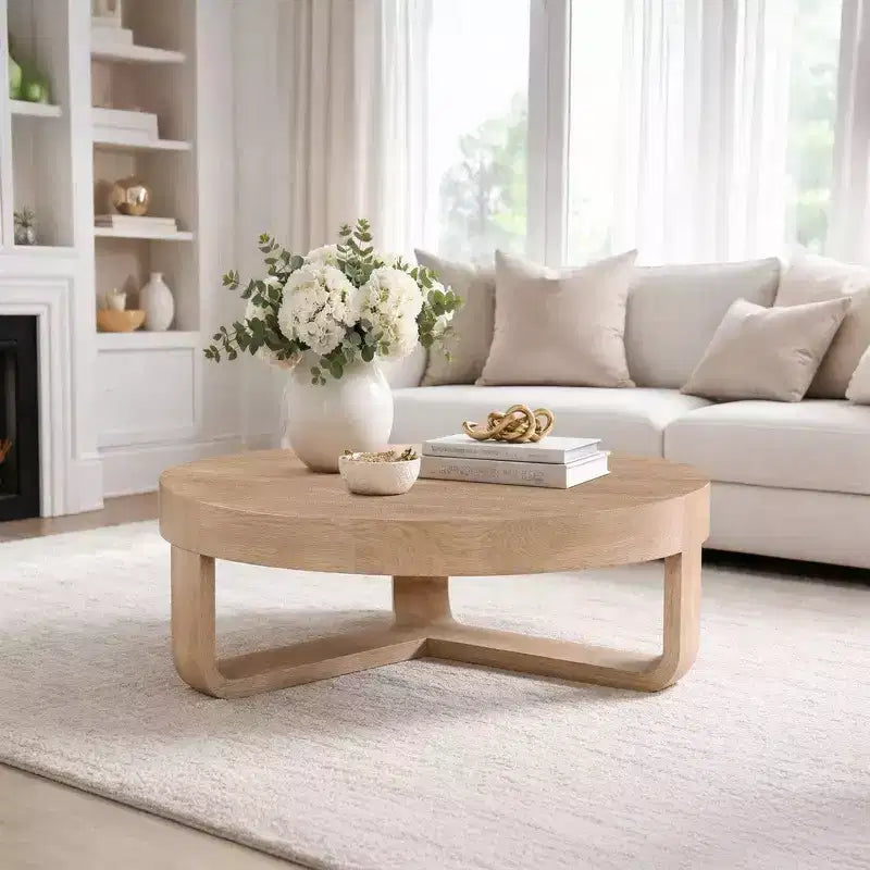 Royal Hampton Couchtisch mit runder Tischplatte (32 Zoll) und offenem Kufengestell