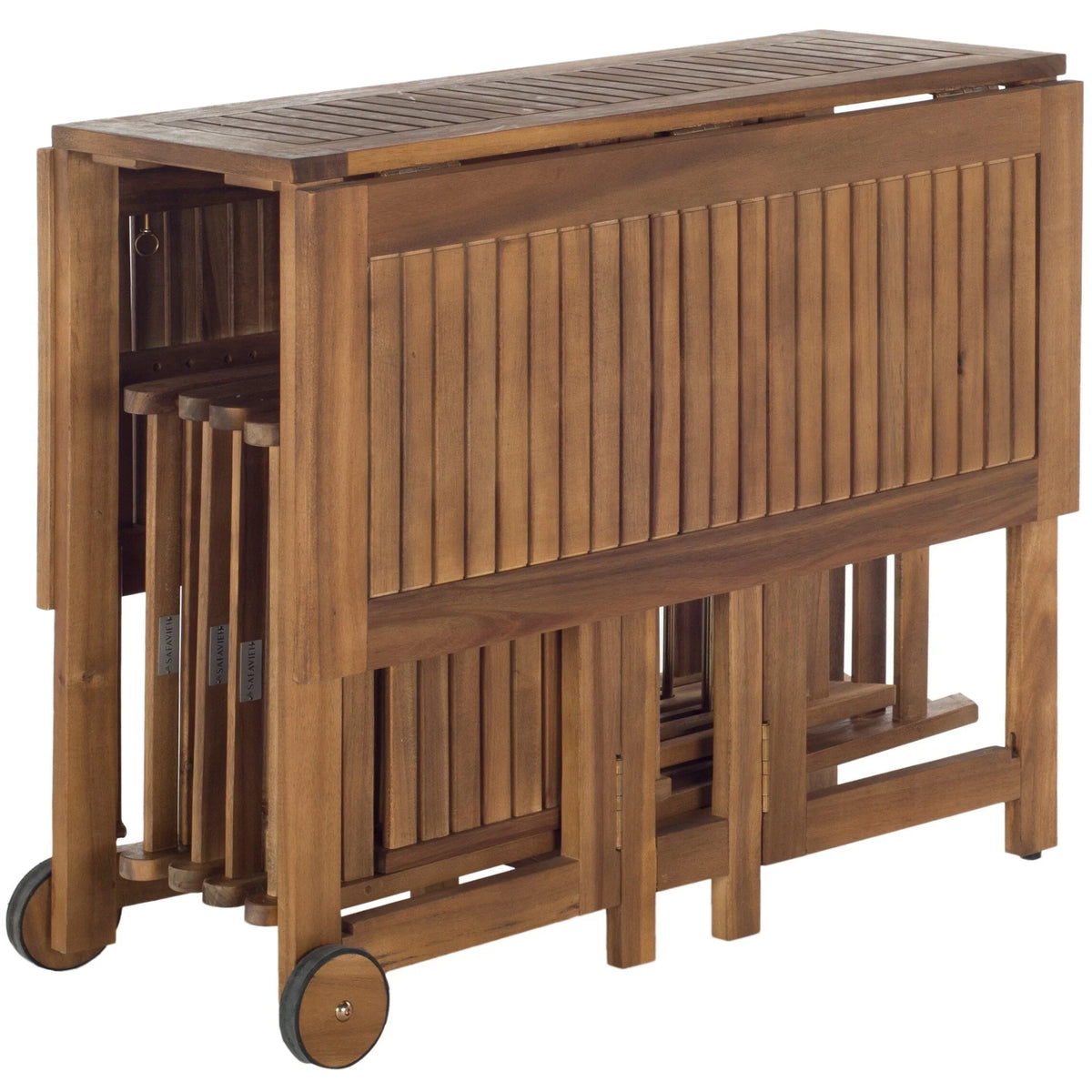 Ensemble de salle à manger d’extérieur SAFAVIEH Brandy, 5 pièces - 43Wx35Dx29H