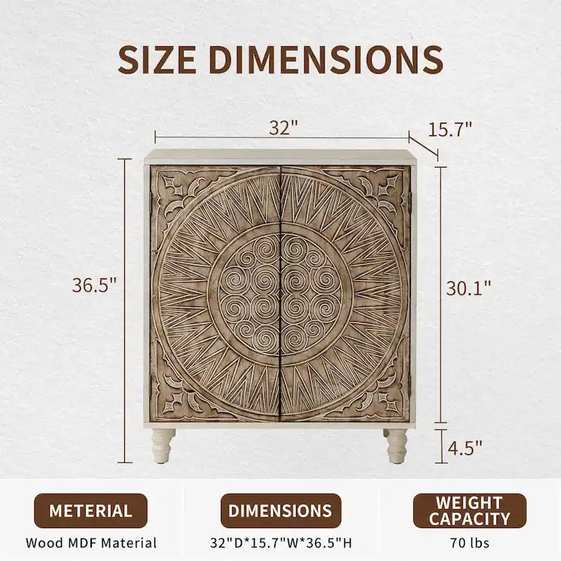 COSIEST vintage dressoir en buffetkast