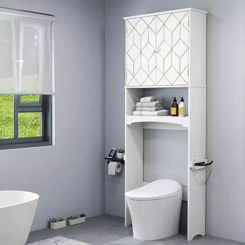 Mobile salvaspazio da bagno sopra il WC