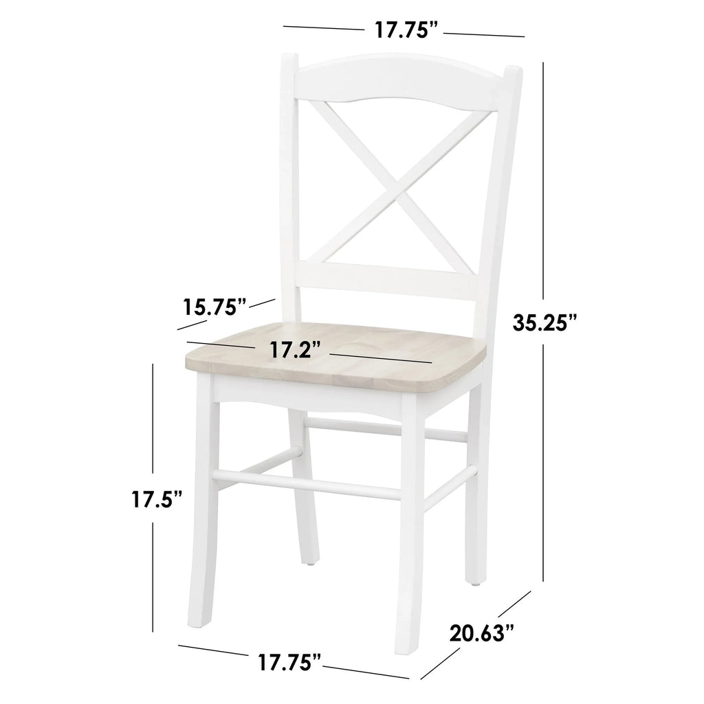 Chaises de salle à manger Simple Living de style cottage champêtre (lot de 2)