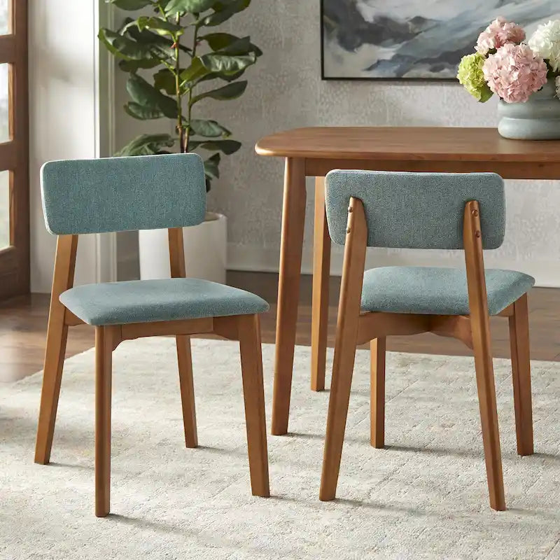 Set da pranzo Nettie Simple Living in legno massello, 4 pezzi