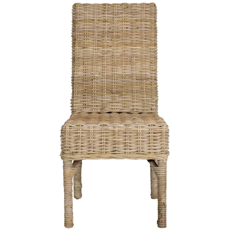 Sedia da pranzo in vimini naturale grezzo SAFAVIEH Karyl (set da 2) - 18.5 x 18.5 x 38.1 - 19Wx19Dx38H