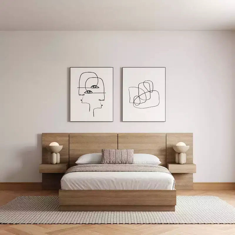 Nexera 4-teiliges Schlafzimmer-Set Milano in Queen-Size