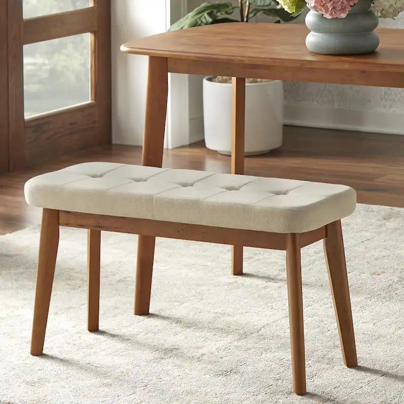 Set da pranzo Nettie Simple Living in legno massello, 4 pezzi