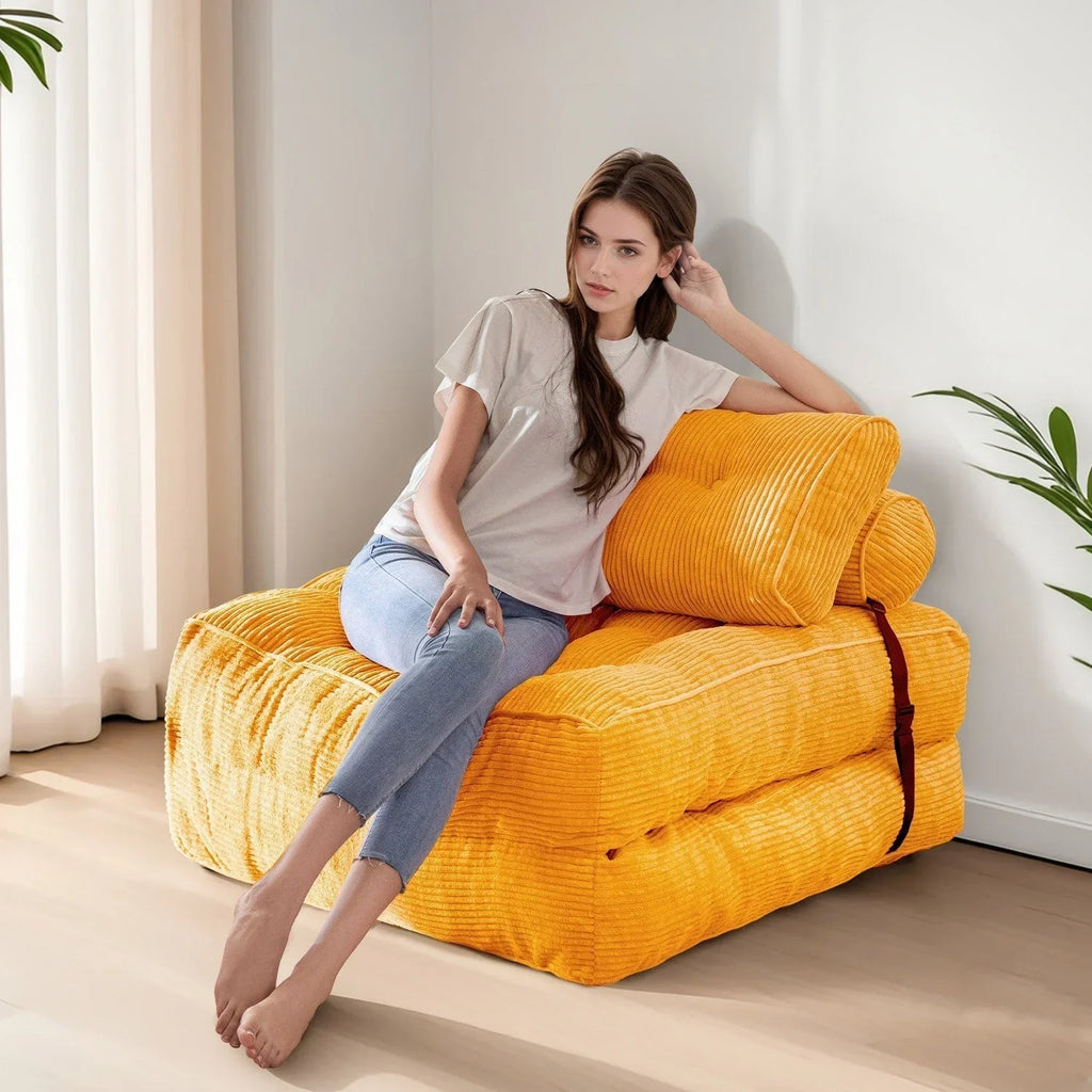 8 Cordsofa, Klappsofabett, Einzel