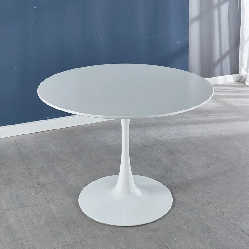 Tavolo da pranzo Tulip 42.1 con piano rotondo e base a colonna per 4-6 persone