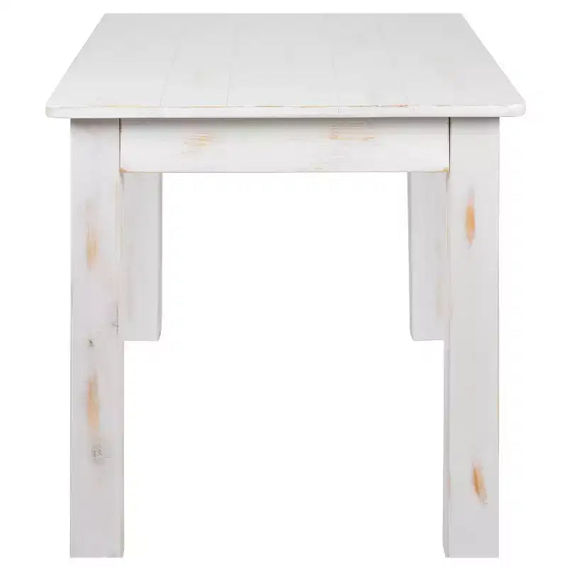 Tavolo da pranzo rettangolare in pino massello stile farmhouse Flash Furniture, 46 x 30