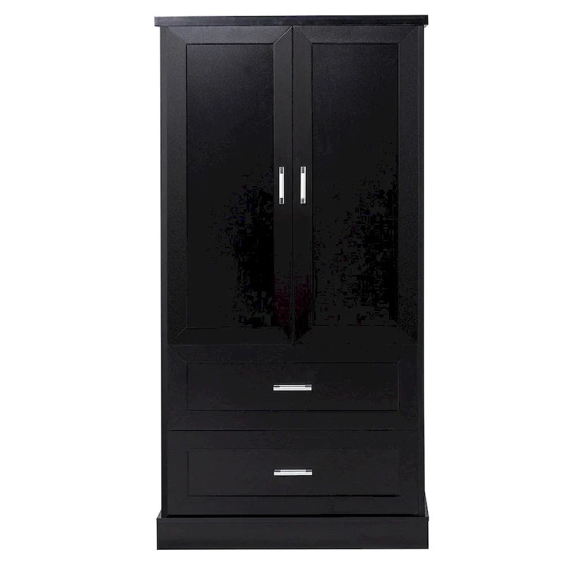 Mobiletto alto da bagno, con due ante e cassetti, ripiano regolabile, pannello MDF