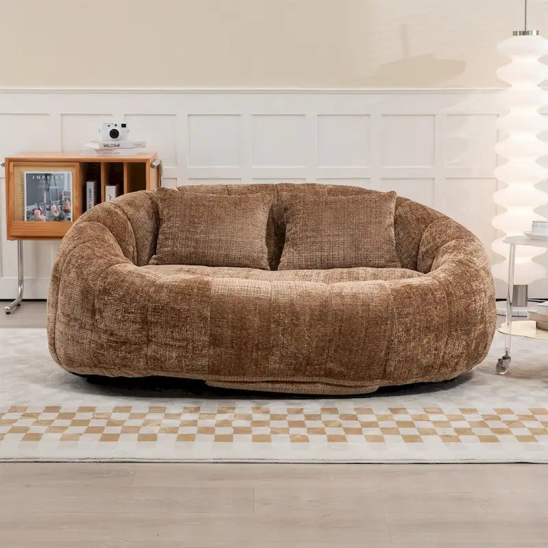 Sitzsack-Sessel aus Chenille, lässiges Sofa