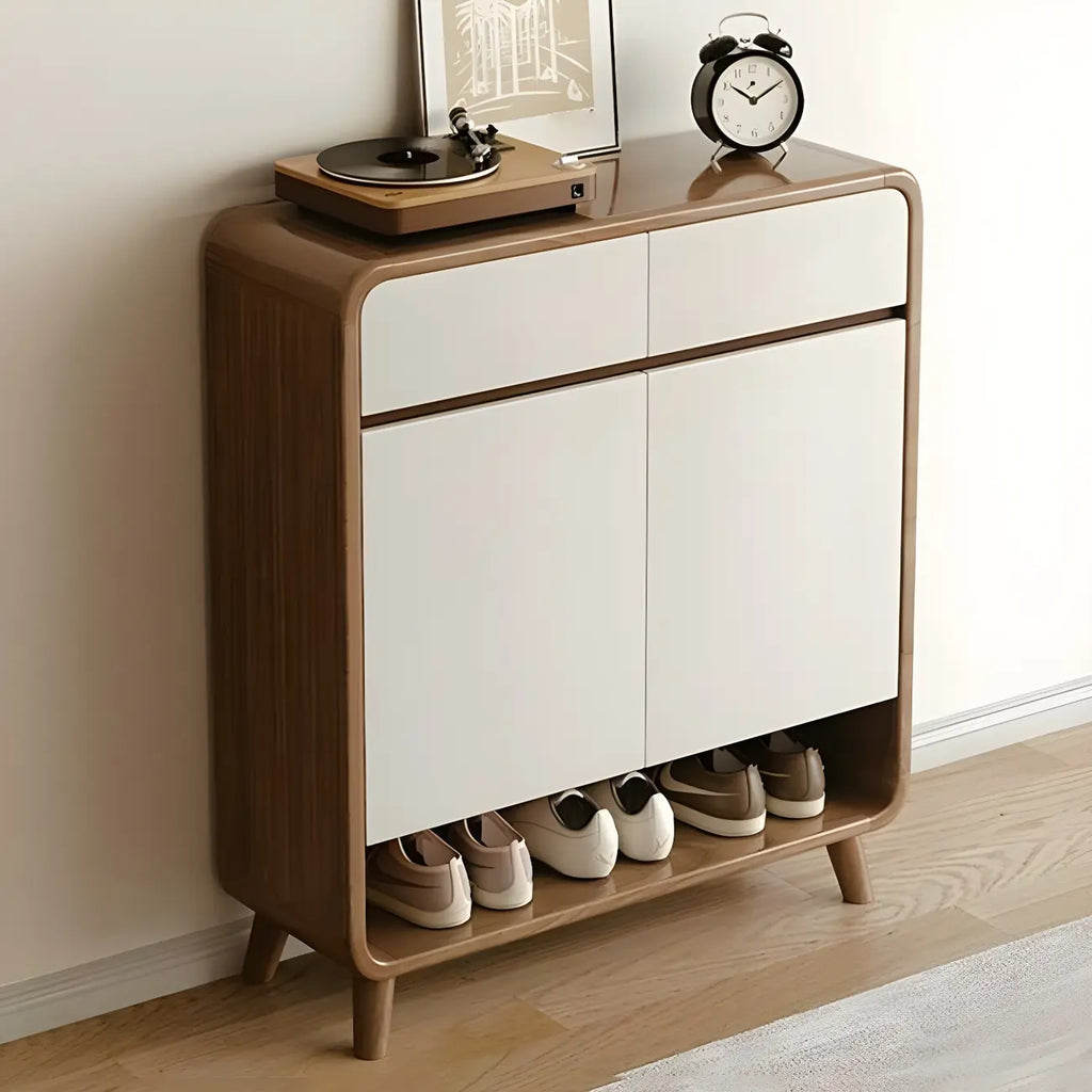 Mobile portascarpe medio in legno per corridoio, stile moderno