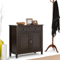 WYNDENHALL Hampshire 40 Wide Solid Wood Traditional Entryway Storage Cabinet - 40w x 15d x 36 h