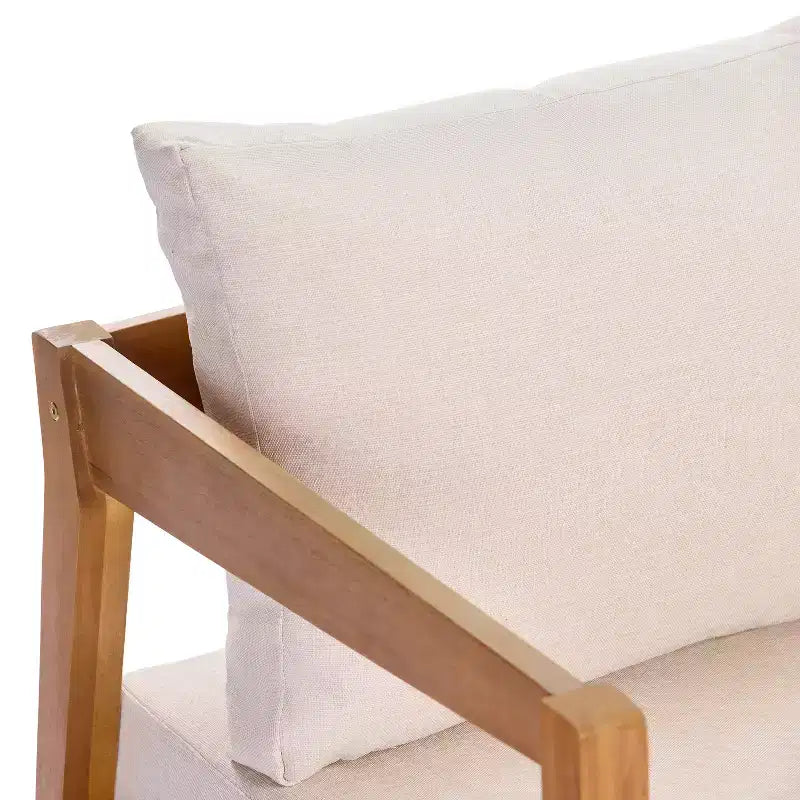 ModernLuxe Gartenmöbel-Set aus Akazienholz mit 4/5 Teilen, Outdoor-Sitzgruppe mit Couchtisch für Veranda/Garten/Balkon