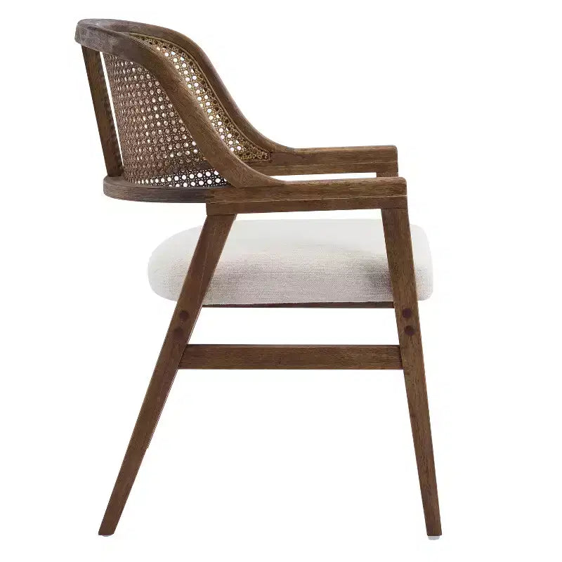 Christopher Knight Home Bennett ausziehbare Essgruppe im Mid-Century-Modern-Stil, 5-teilig, aus Holz, mit Tisch und 4 gepolsterten Stühlen mit Geflechtrücken