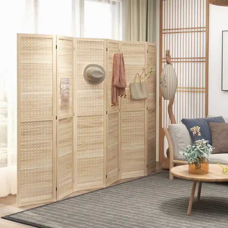Paravent pliant à 6 panneaux pour préserver l’intimité et décorer l’intérieur de la maison