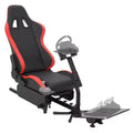Zusammenklappbares Rennsimulator-Cockpit, verstellbarer Lenkradständer für G29/G920/G923, kompatibel mit Thrustmaster, Fanatec, Hori und Mad Catz, Pedalwinkel verstellbar