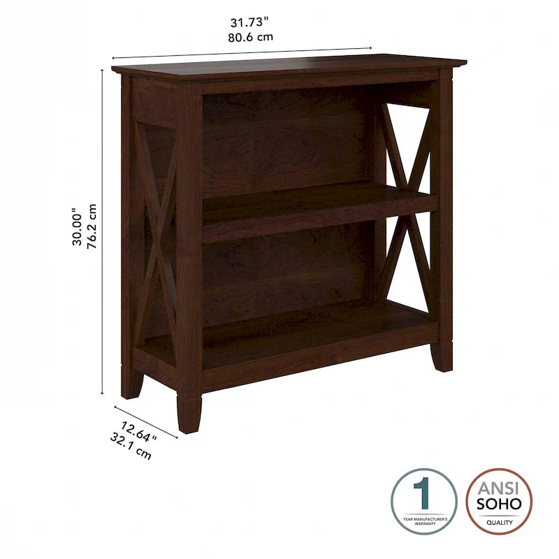 Kleines Bücherregal mit 2 Regalböden