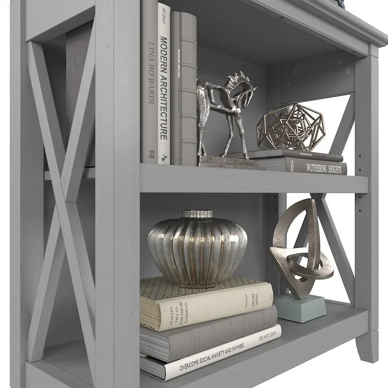 Kleines Bücherregal mit 2 Regalböden