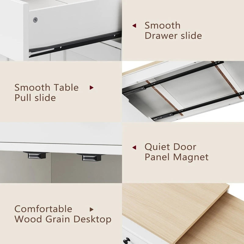 Keukeneiland met uitschuifbare eettafel
