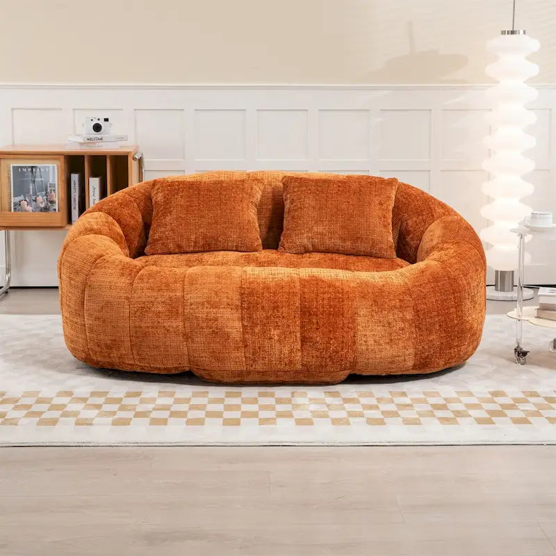 Sitzsack-Sessel aus Chenille, lässiges Sofa