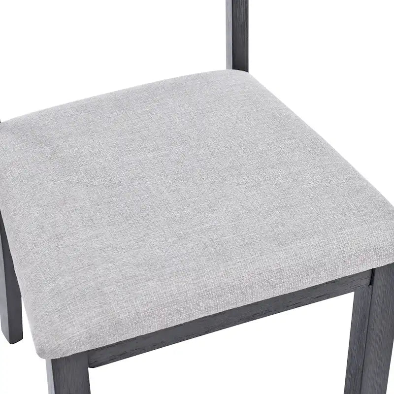 Set van 4 houten eetkamerstoelen met spijlenrugleuning
