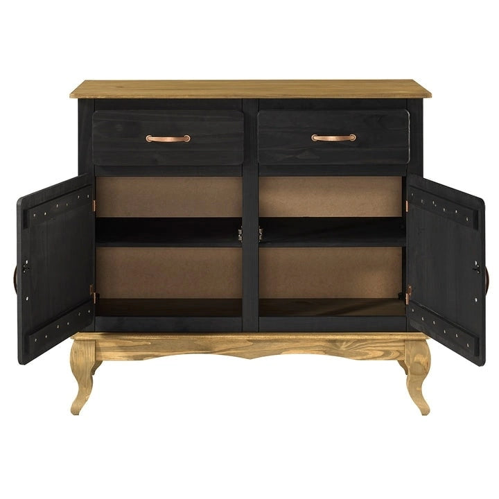 Grünes Sideboard aus Holz