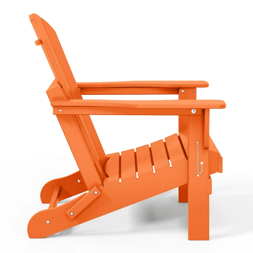 Polytrends Laguna Adirondack-Klappstuhl für die Terrasse, lichtecht und wetterbeständig