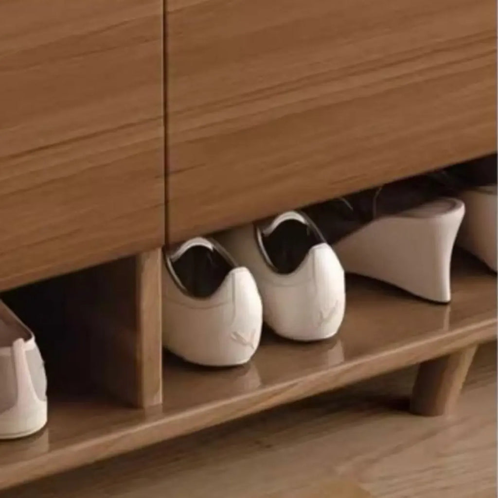 Mobile portascarpe medio in legno per corridoio, stile moderno