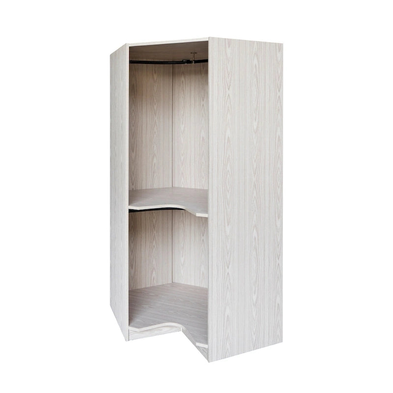 Polygon-Eckkleiderschrank mit 2 Türen