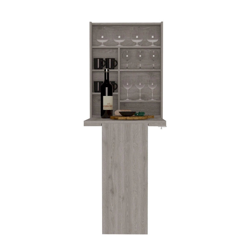 Table pliante Tacoma, sept étagères intérieures, finition blanche, de haute qualité et durable