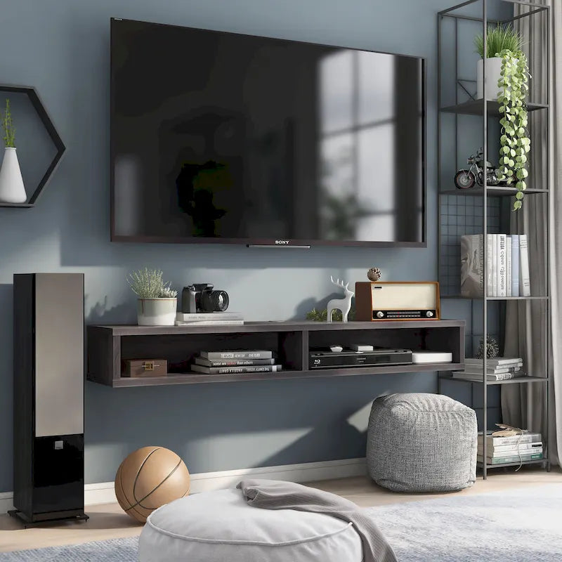 Mobile TV da parete moderno Rydstorp da 60 pollici con 2 ripiani di Carson Carrington