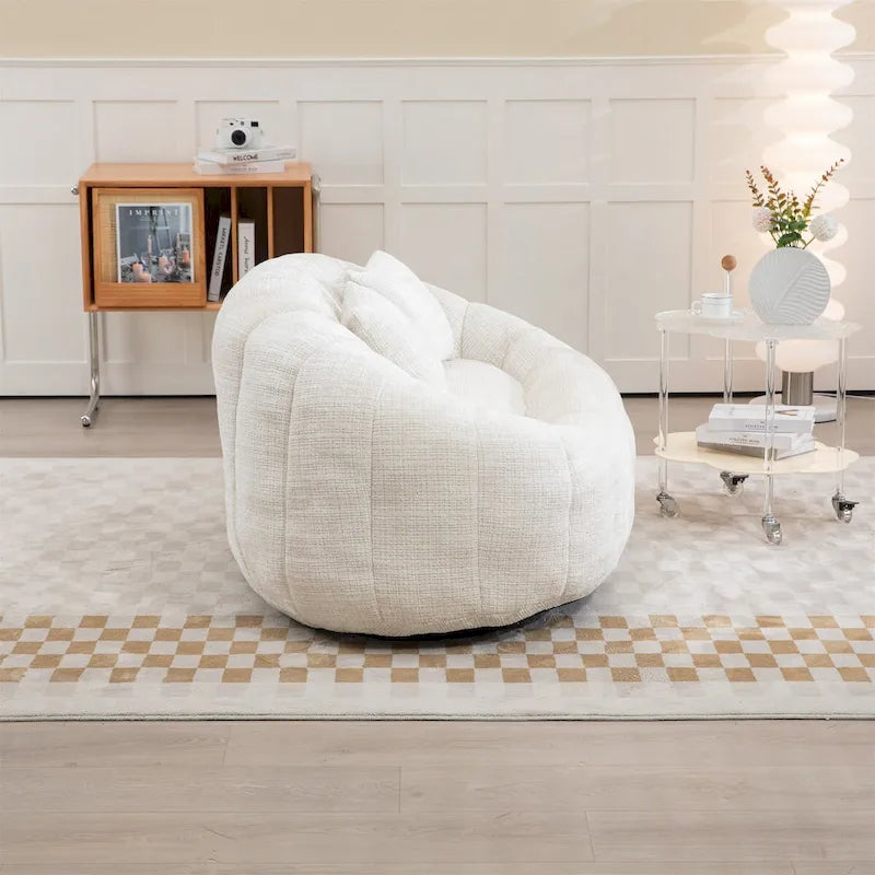 Sitzsack-Sessel aus Chenille, lässiges Sofa