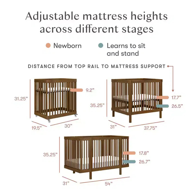 Babyletto Pogo 8-in-1 converteerbaar ledikant met ombouwsets voor alle levensfasen