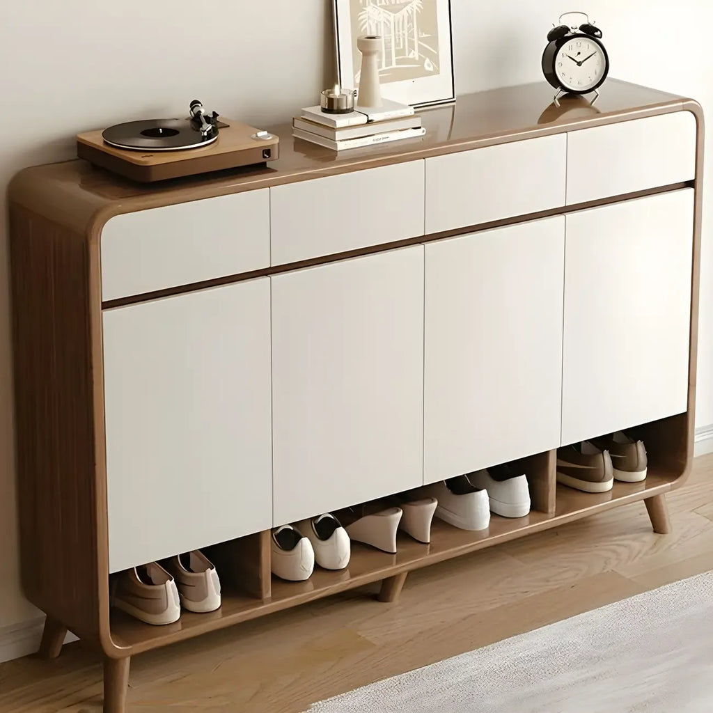 Mobile portascarpe medio in legno per corridoio, stile moderno