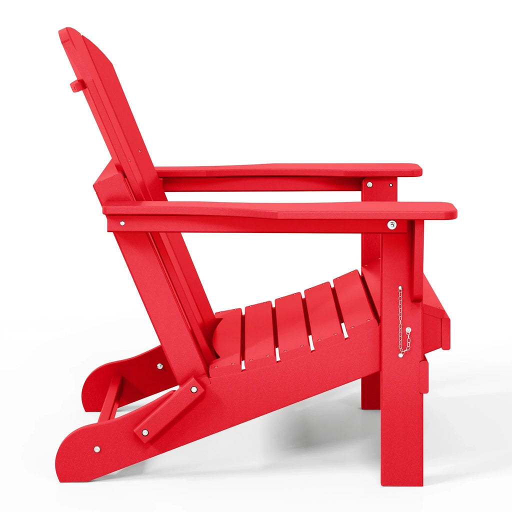 Polytrends Laguna Adirondack-Klappstuhl für die Terrasse, lichtecht und wetterbeständig