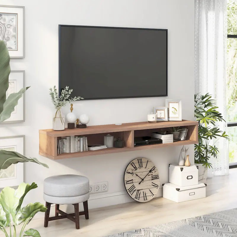 Mobile TV da parete moderno Rydstorp da 60 pollici con 2 ripiani di Carson Carrington