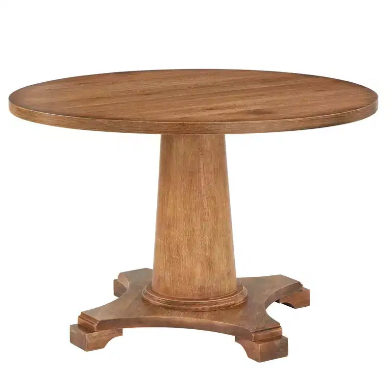 Set da pranzo con panca Lifestorey Kerrington a schienale scanalato, 4 pezzi, color noce e crema: tessuto effetto lino, tavolo con base a colonna