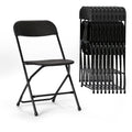 10er-Pack Klappstühle aus Kunststoff, Tragfähigkeit 350lb, für Veranstaltungen, Büro, Hochzeiten, Partys, Picknicks, Küche und Essbereich