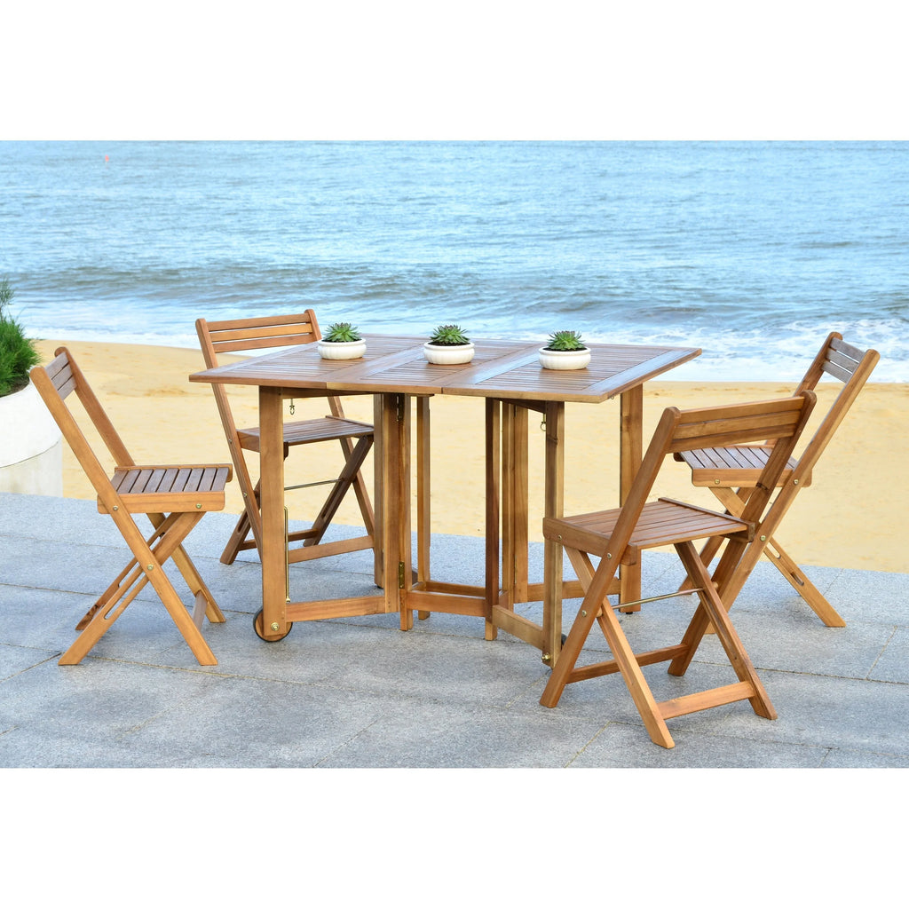 Ensemble de salle à manger d’extérieur SAFAVIEH Brandy, 5 pièces - 43Wx35Dx29H
