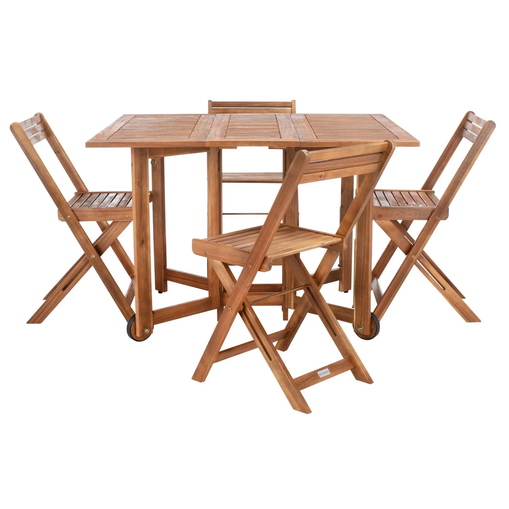 Ensemble de salle à manger d’extérieur SAFAVIEH Brandy, 5 pièces - 43Wx35Dx29H