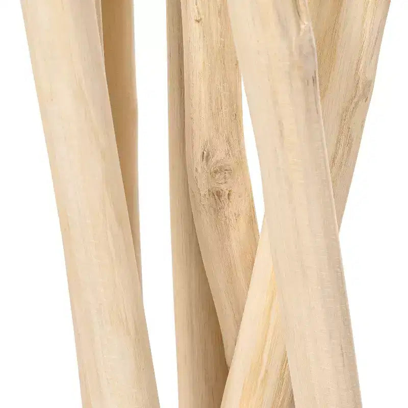 Paravent à panneau unique JONATHAN Y Tranquil, style bohème côtier, 39W x 68H, fabriqué à la main avec des branches de teck