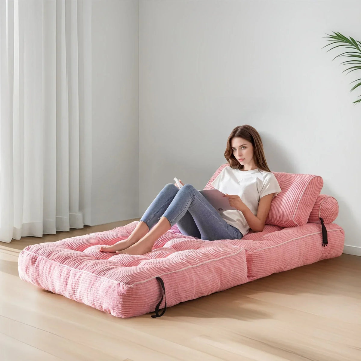 8 Cordsofa, Klappsofabett, Einzel