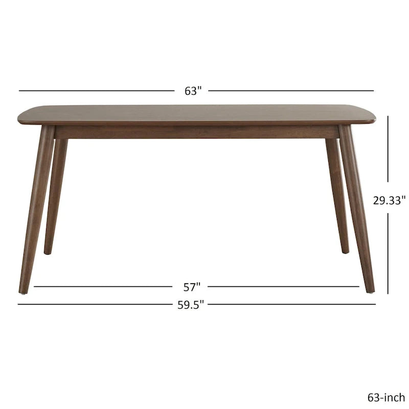 Set da pranzo in rovere norvegese danese con gambe affusolate, di iNSPIRE Q Modern