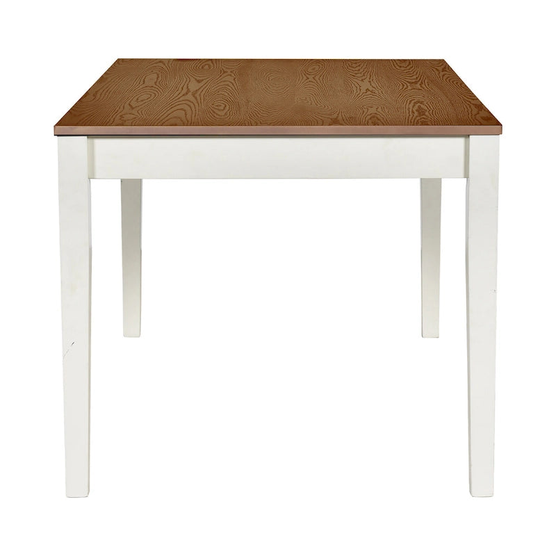 Ensemble de salle à manger en bois de 6 pièces avec 4 chaises et un banc, table avec tiroir