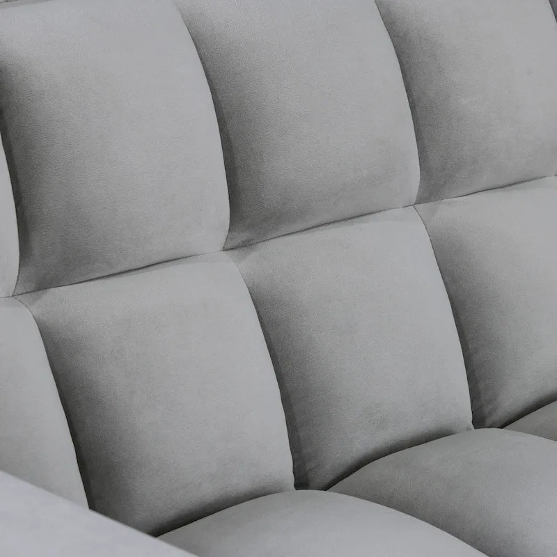 Klassisches ausziehbares, getuftetes und umbaubares Schlafsofa - 55W x 68L x 20H